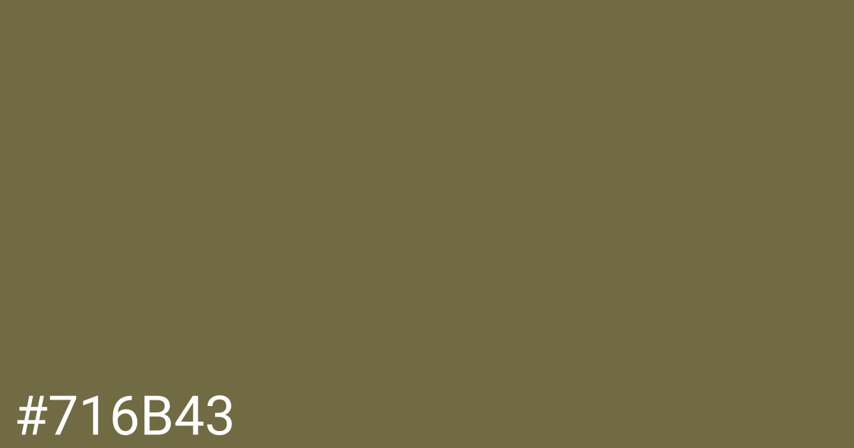 Hex color #716b43 graphic