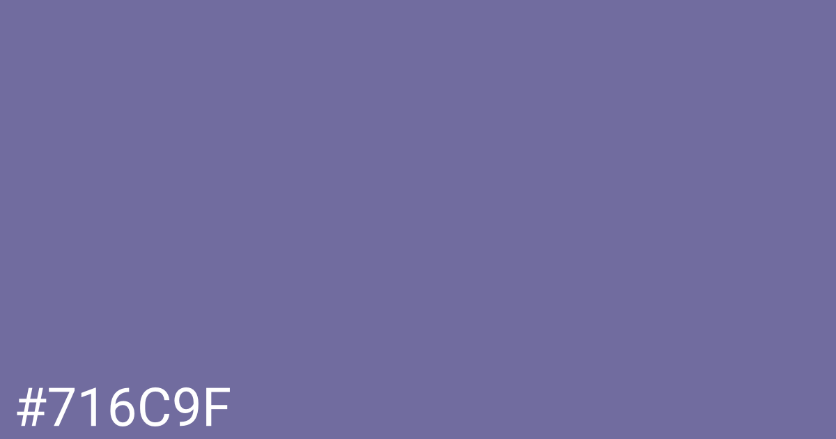 Hex color #716c9f graphic