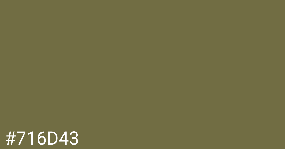 Hex color #716d43 graphic