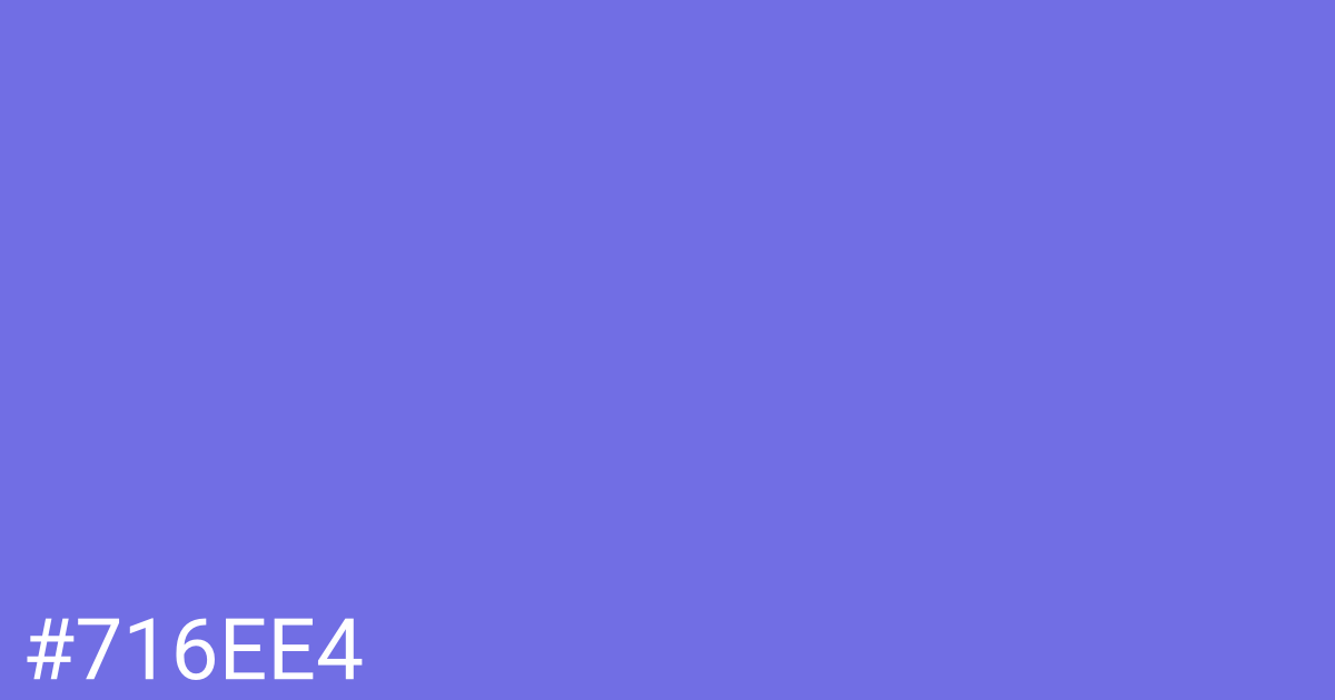 Hex color #716ee4 graphic