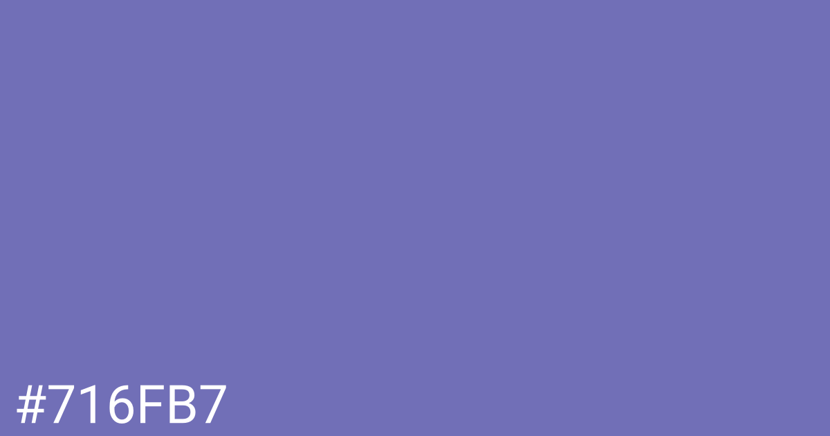 Hex color #716fb7 graphic