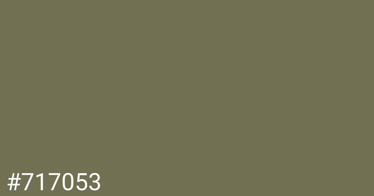 Hex color #717053 graphic