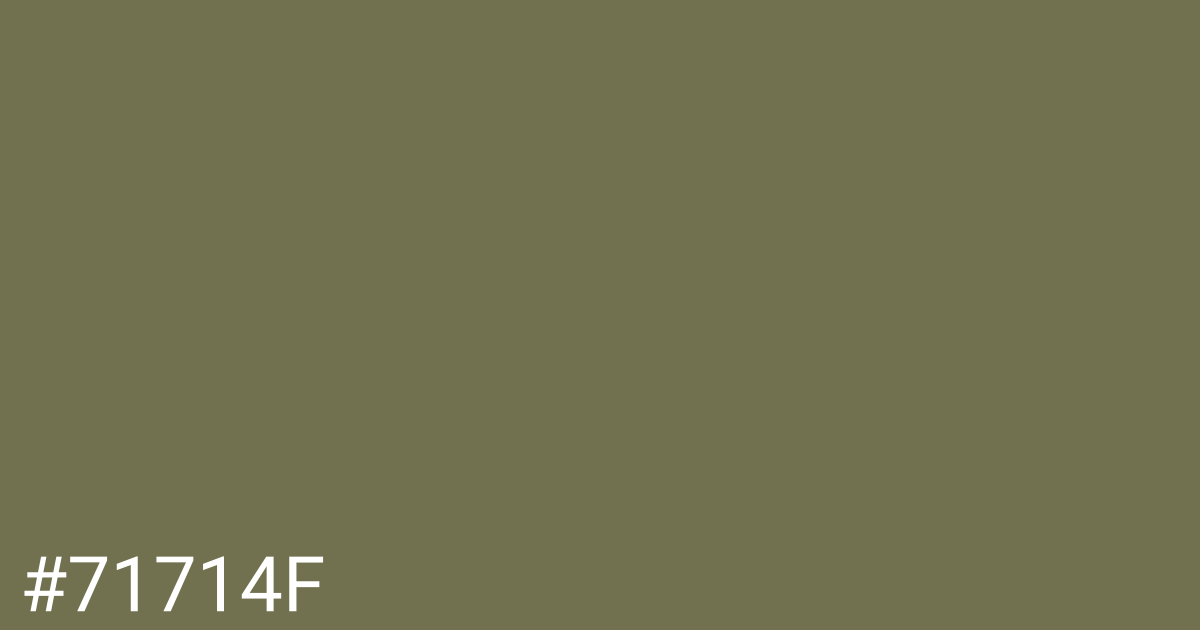 Hex color #71714f graphic