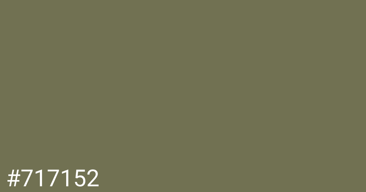 Hex color #717152 graphic