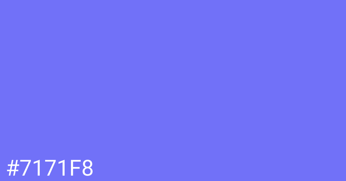 Hex color #7171f8 graphic