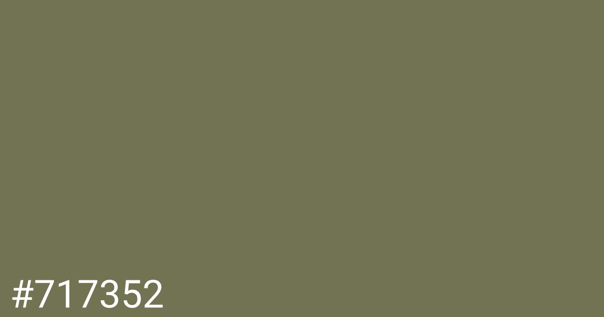 Hex color #717352 graphic