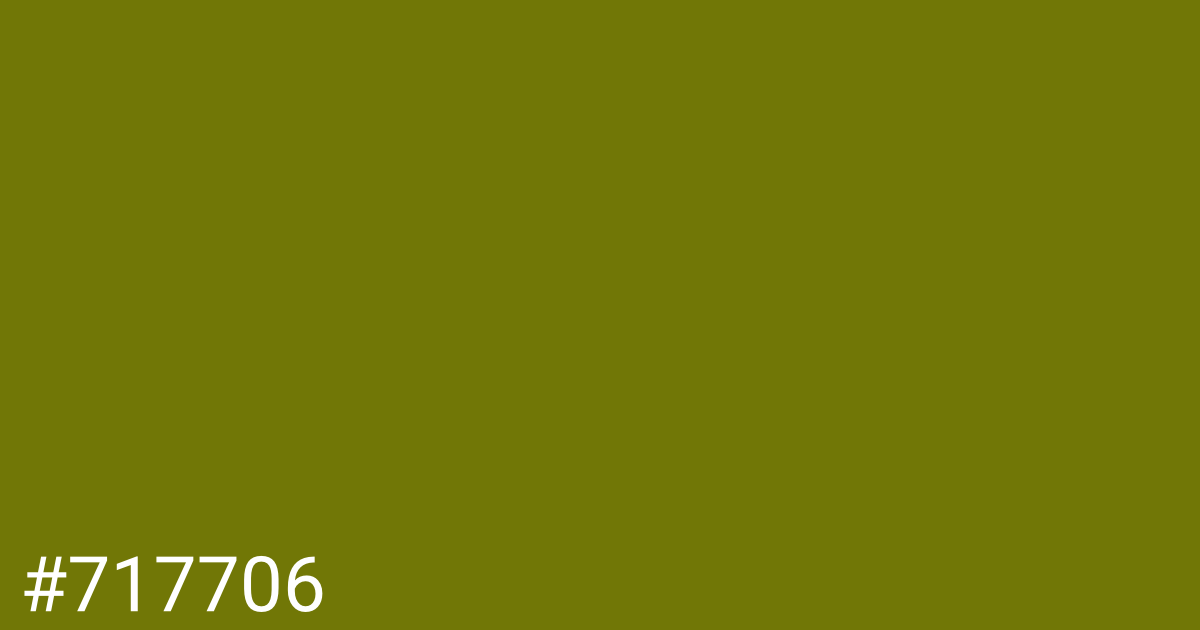 Hex color #717706 graphic