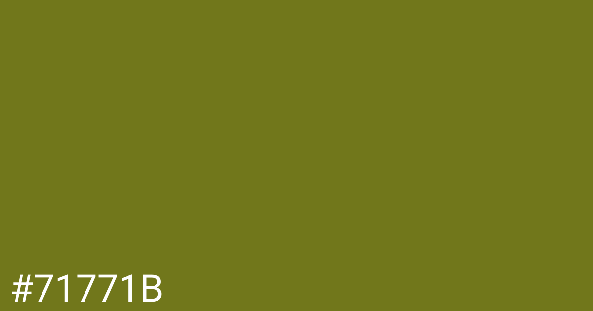 Hex color #71771b graphic