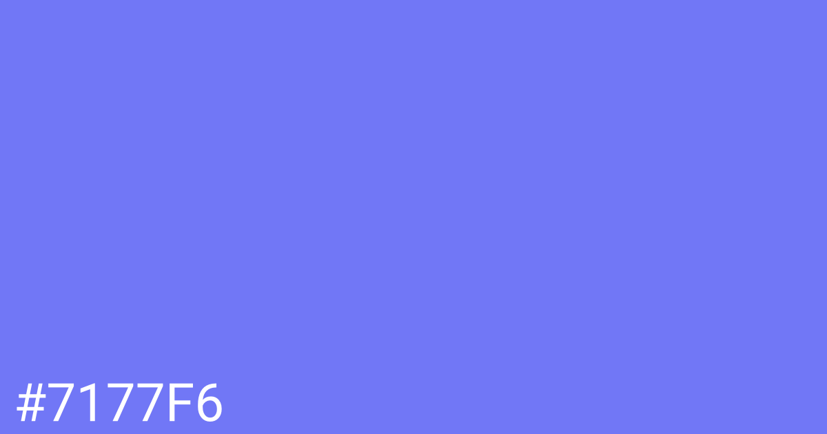 Hex color #7177f6 graphic