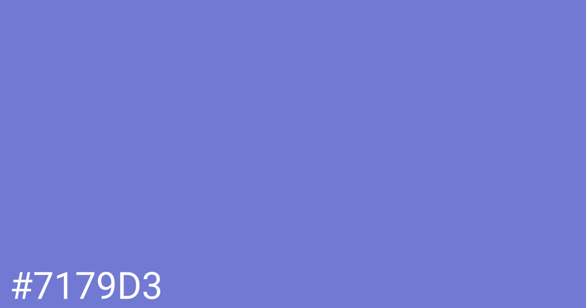 Hex color #7179d3 graphic