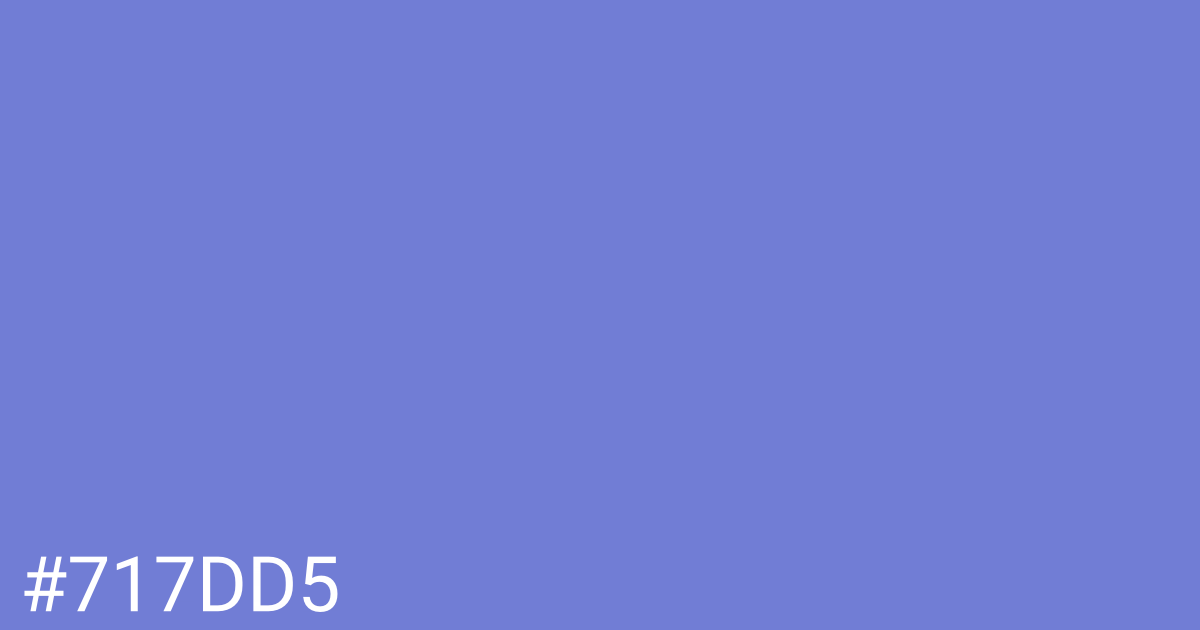 Hex color #717dd5 graphic