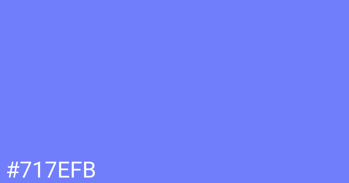 Hex color #717efb graphic