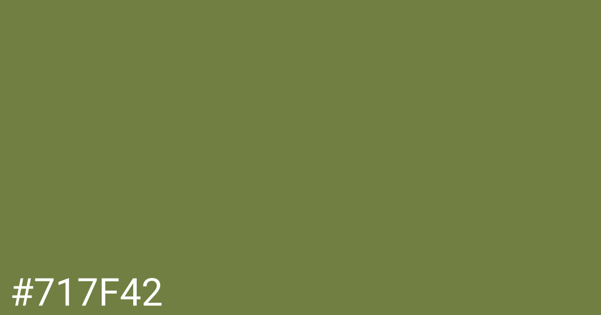 Hex color #717f42 graphic