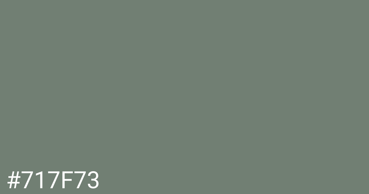 Hex color #717f73 graphic