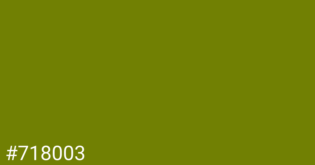 Hex color #718003 graphic
