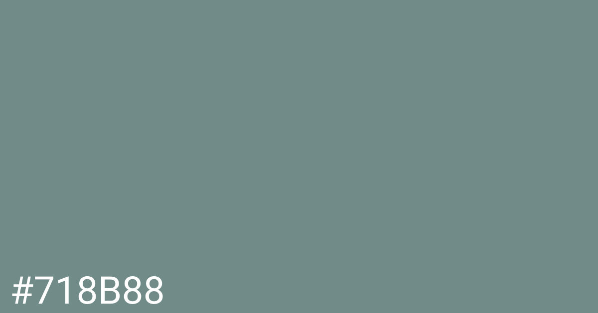 Hex color #718b88 graphic