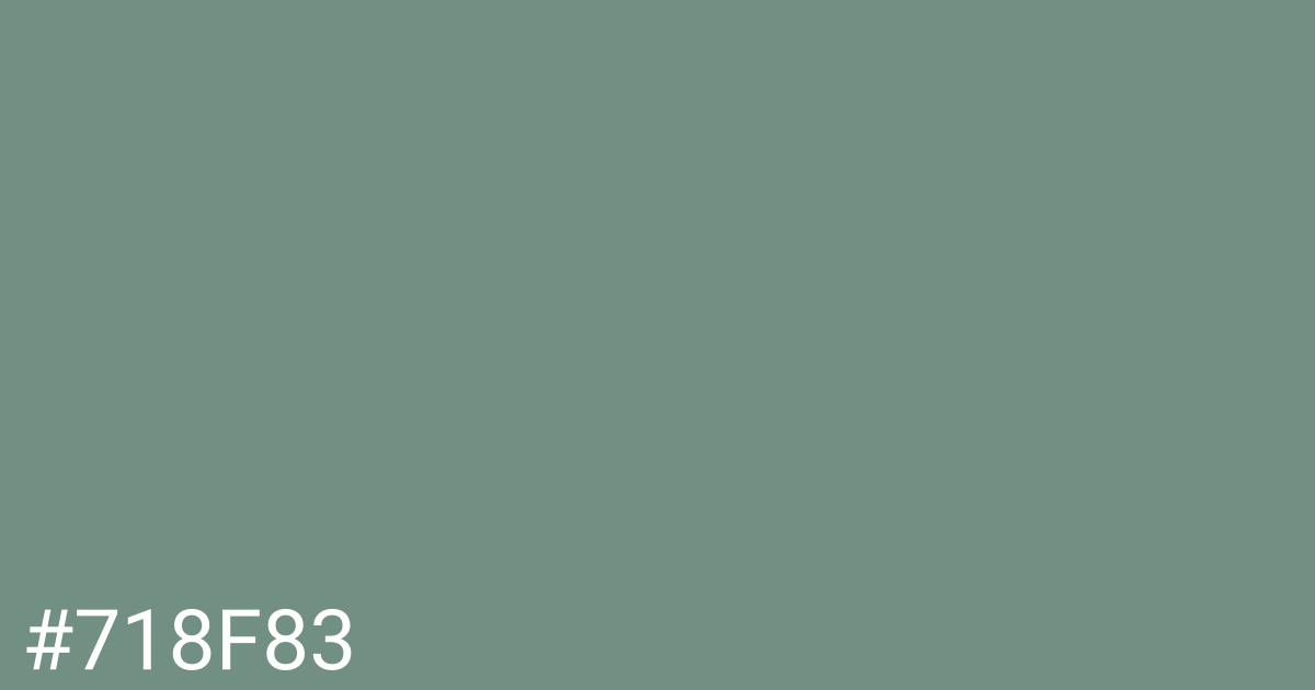 Hex color #718f83 graphic