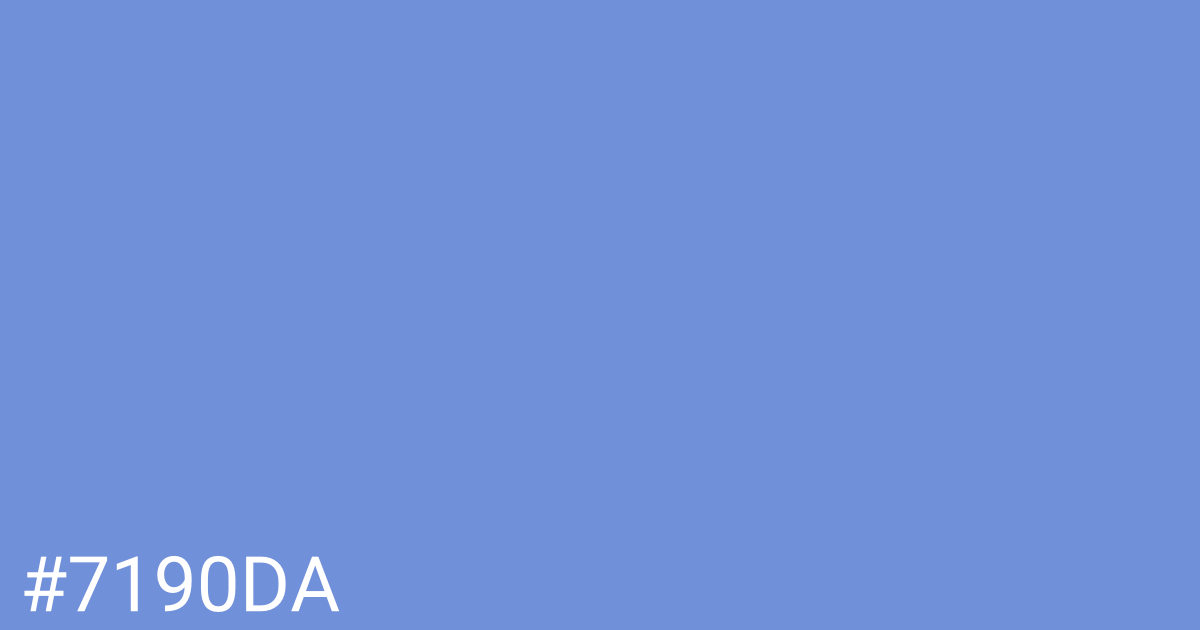 Hex color #7190da graphic