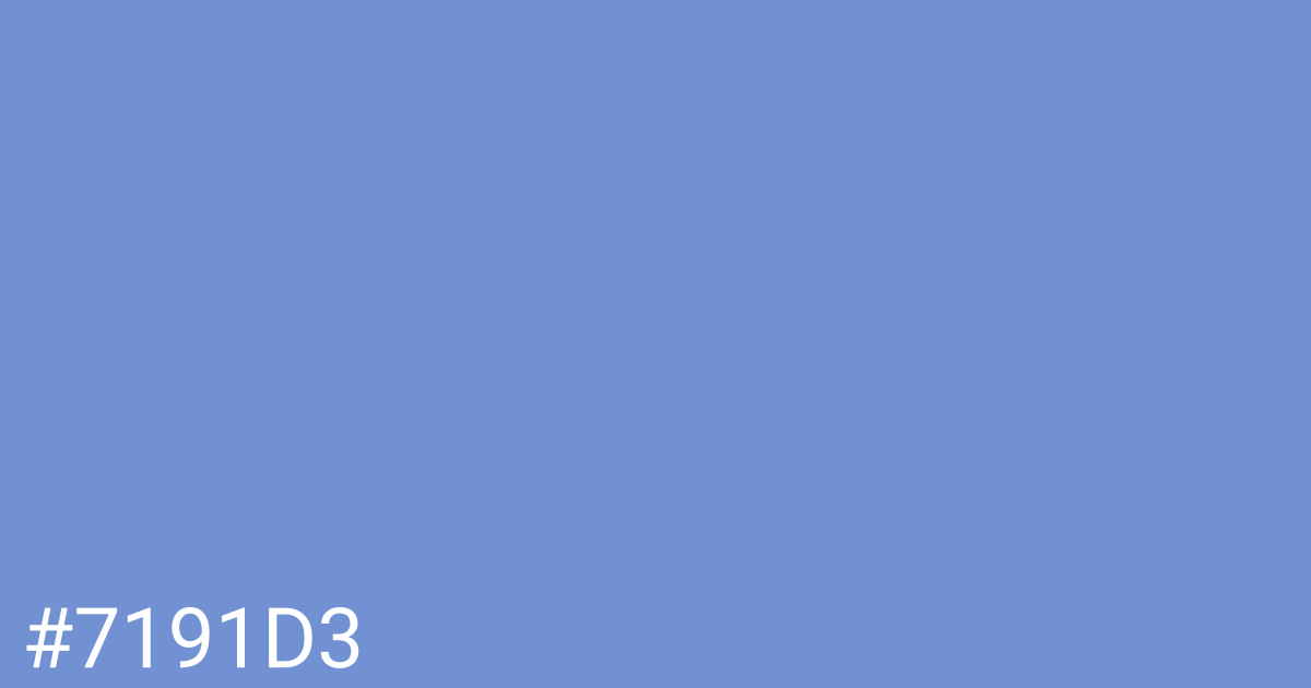 Hex color #7191d3 graphic