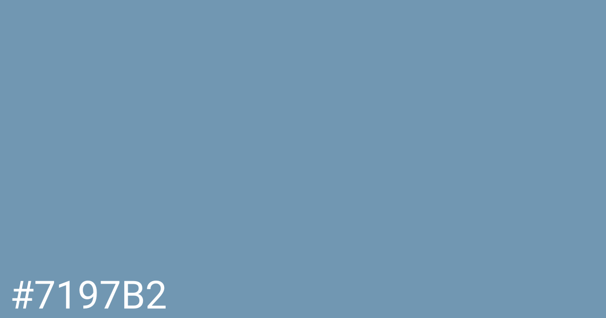 Hex color #7197b2 graphic