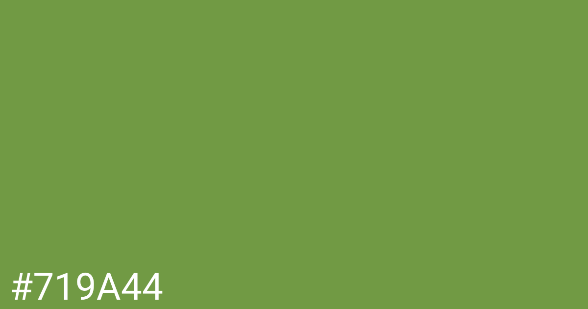Hex color #719a44 graphic