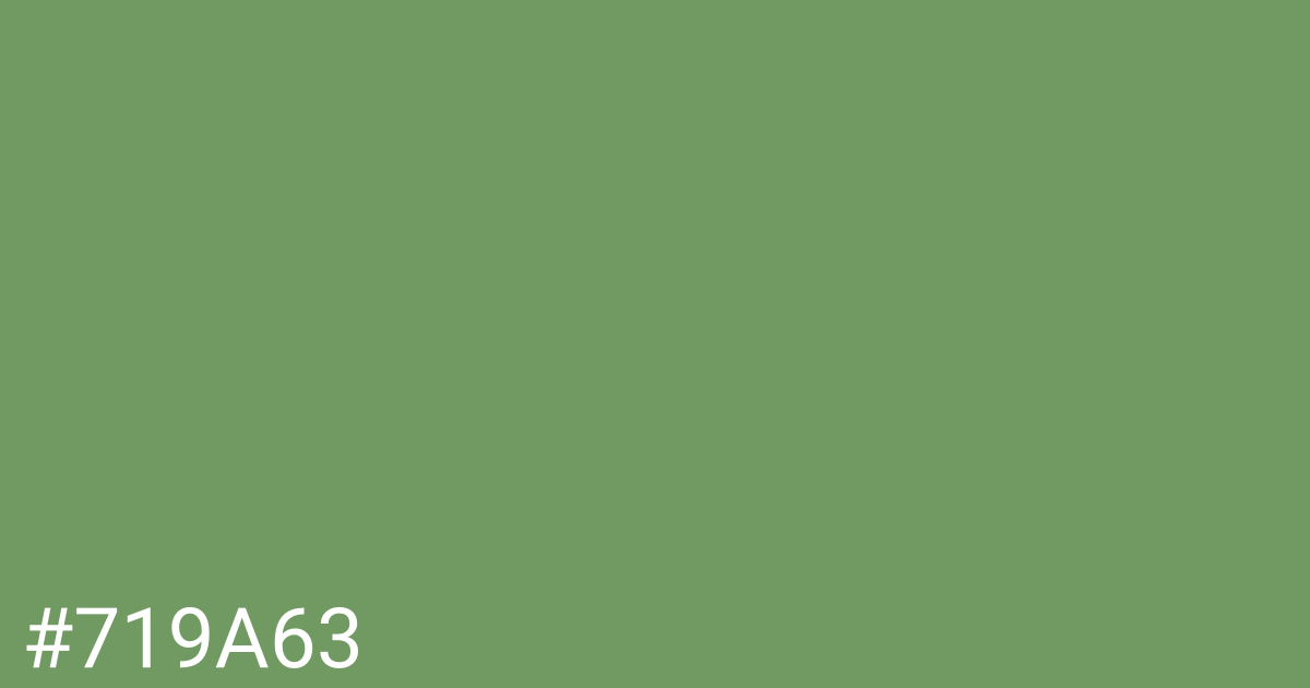 Hex color #719a63 graphic