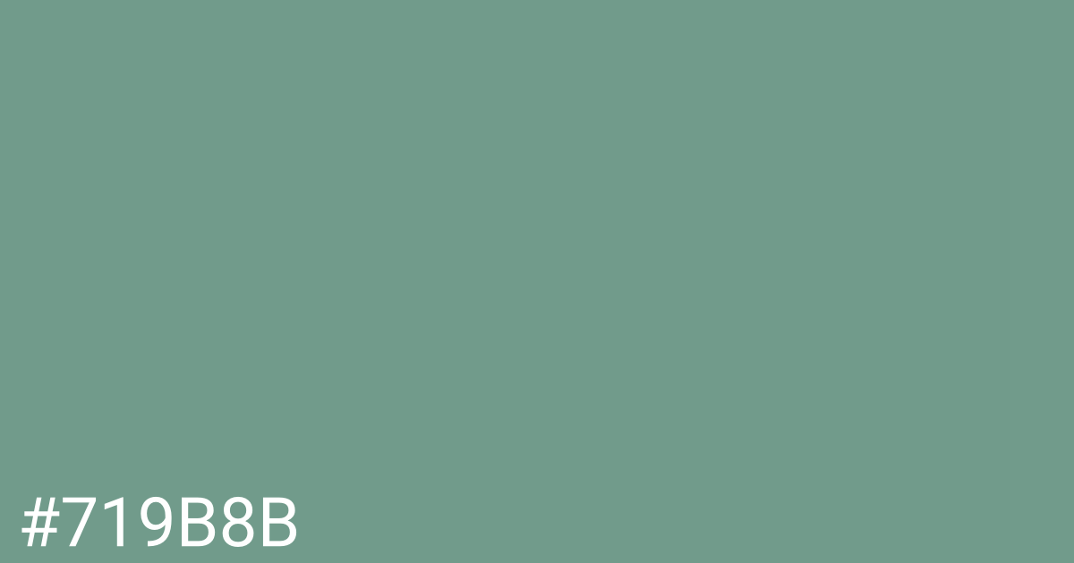 Hex color #719b8b graphic