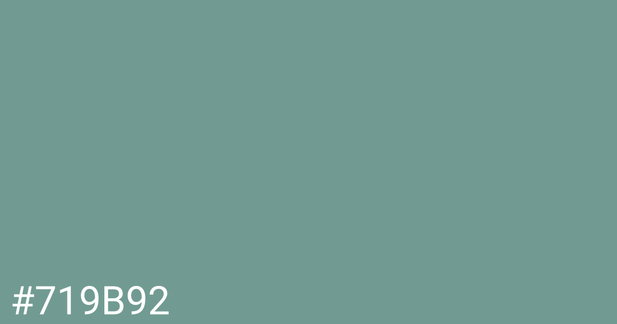 Hex color #719b92 graphic