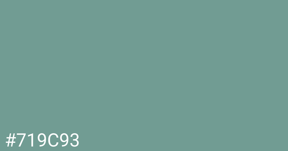 Hex color #719c93 graphic