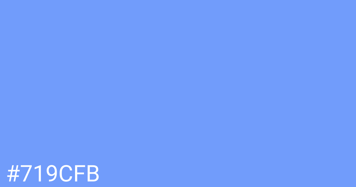 Hex color #719cfb graphic