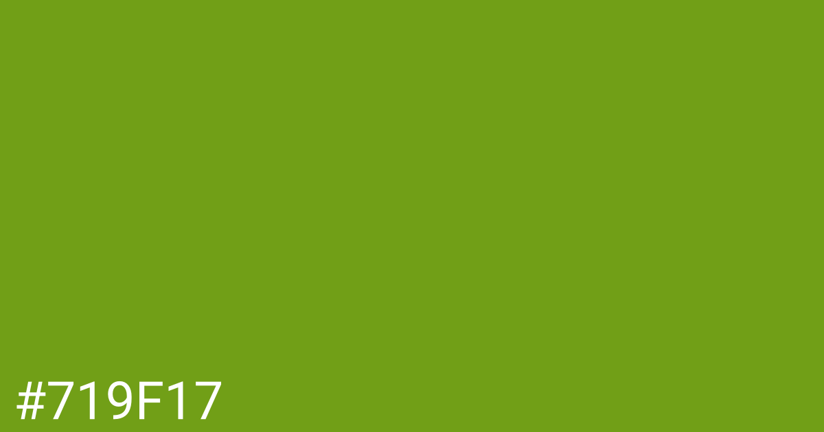 Hex color #719f17 graphic