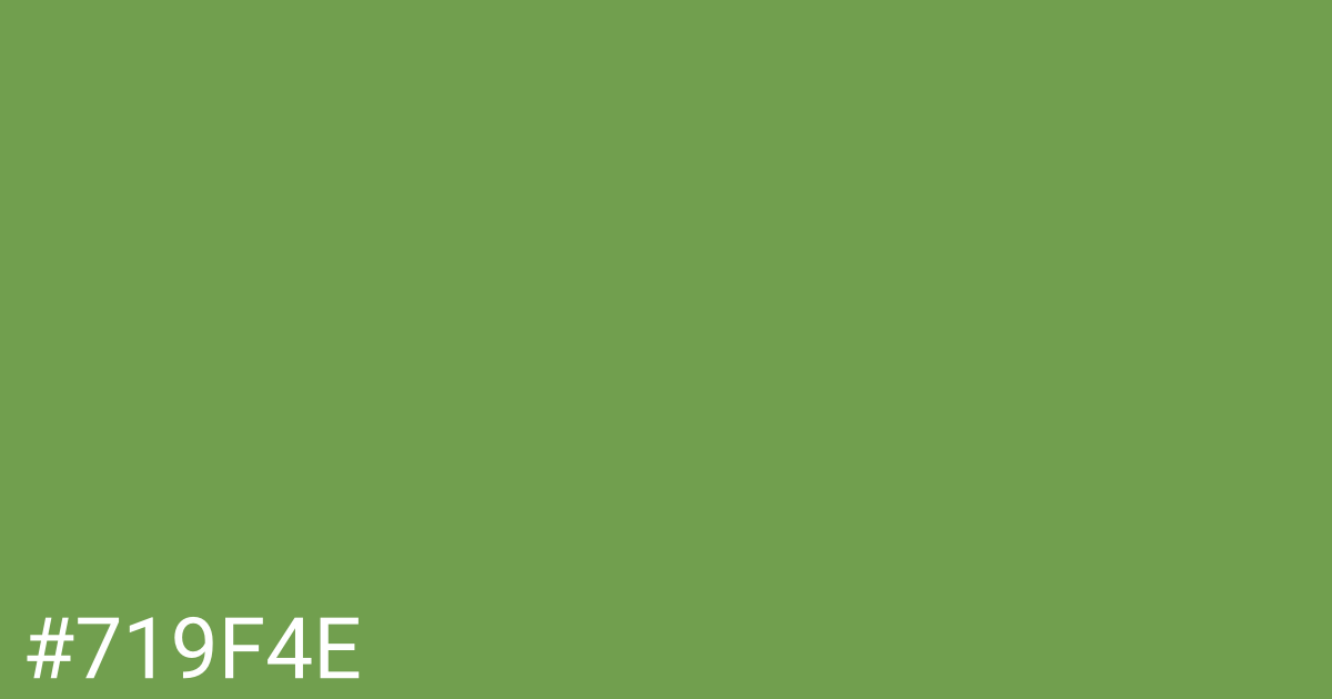 Hex color #719f4e graphic