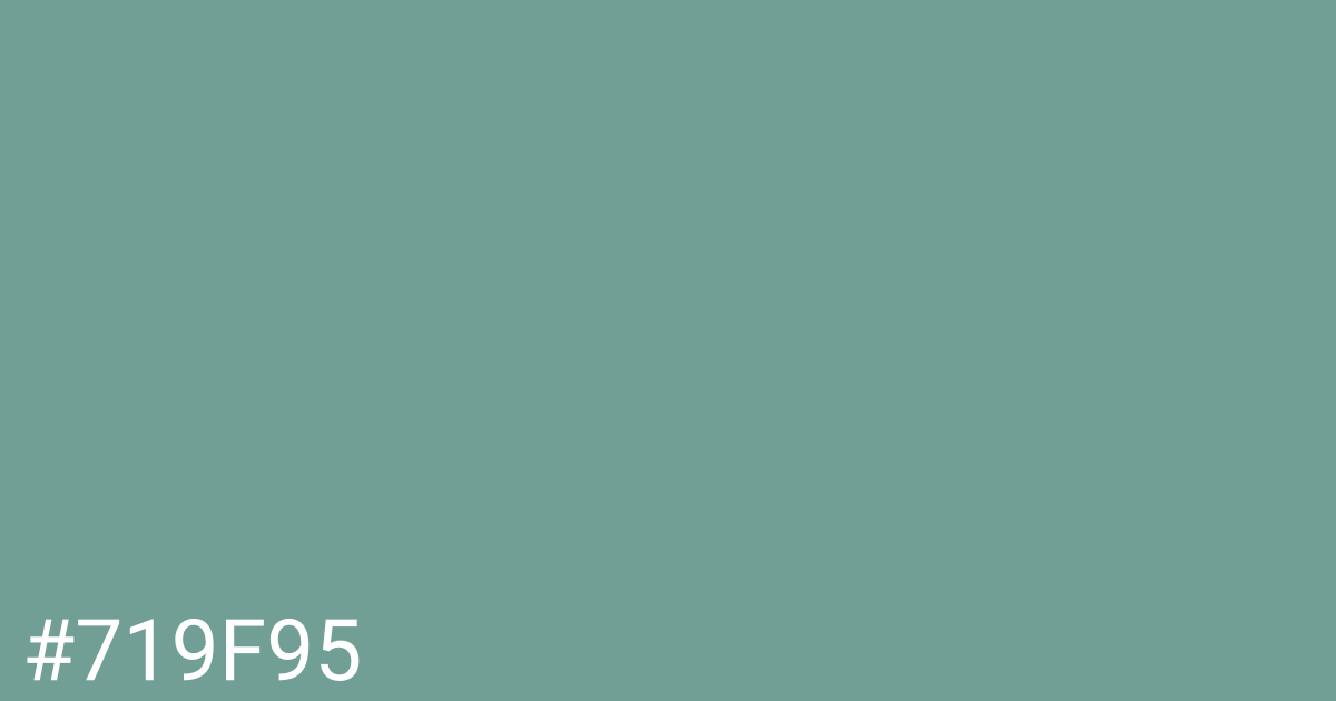 Hex color #719f95 graphic