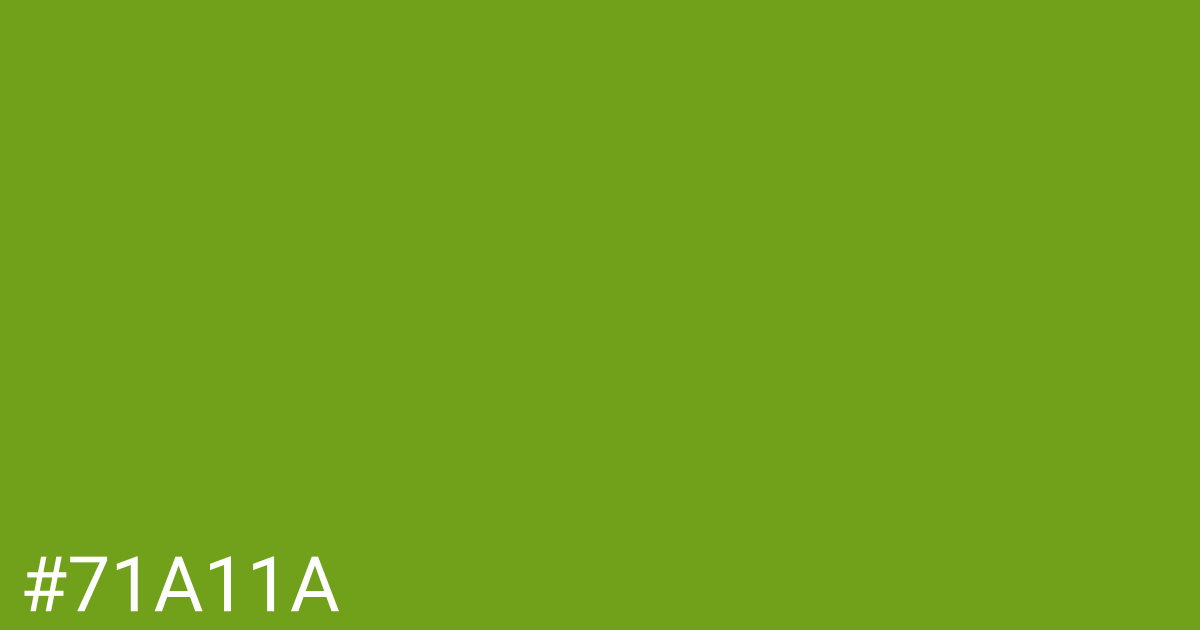 Hex color #71a11a graphic