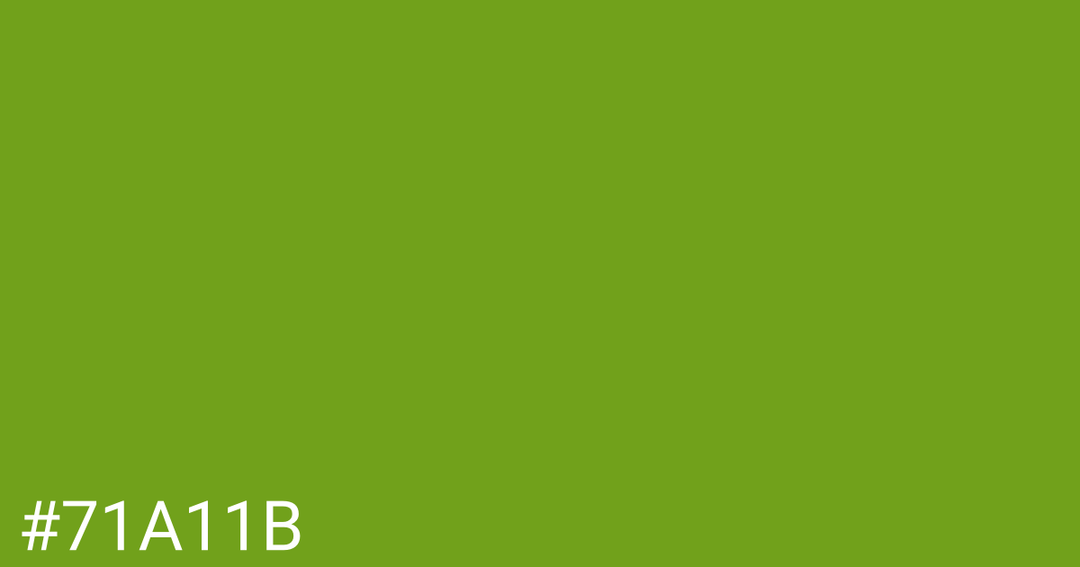 Hex color #71a11b graphic