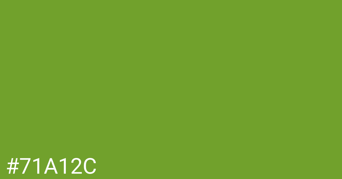 Hex color #71a12c graphic