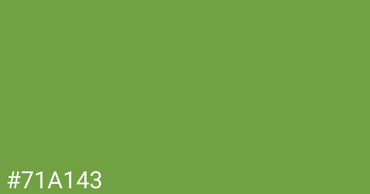 Hex color #71a143 graphic