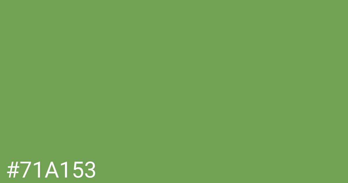 Hex color #71a153 graphic