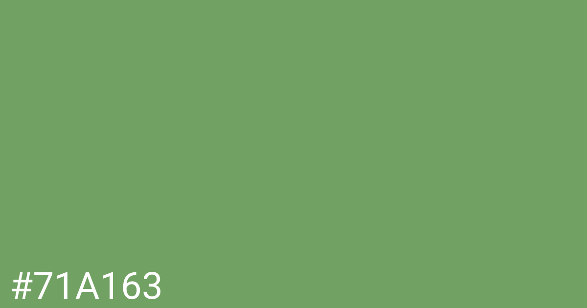 Hex color #71a163 graphic