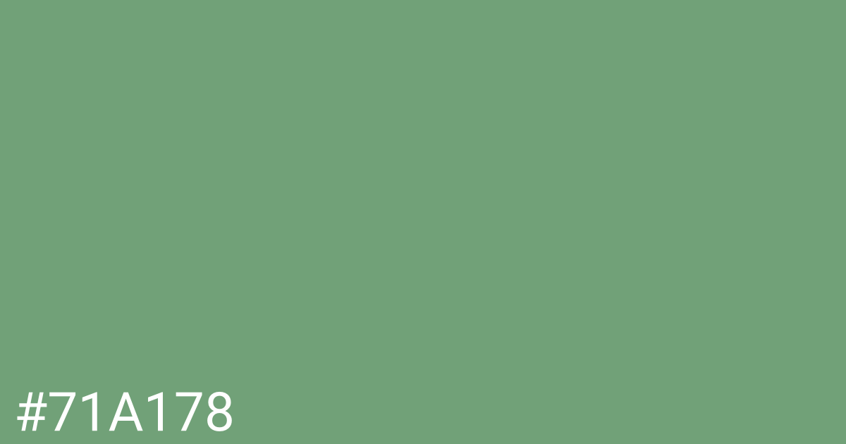 Hex color #71a178 graphic