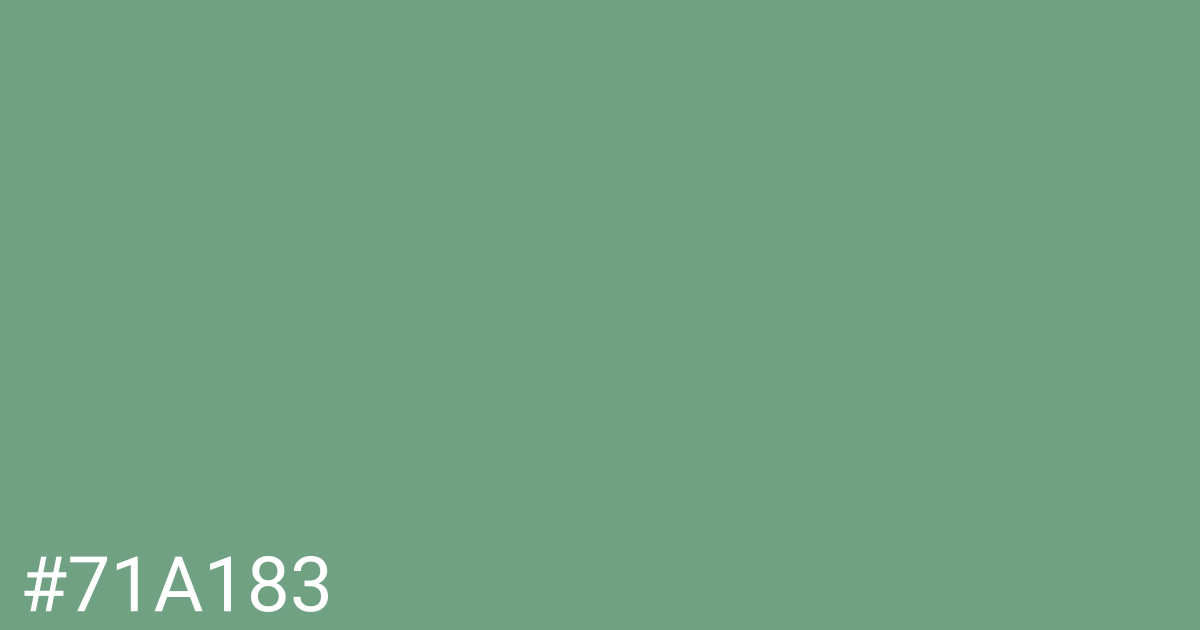 Hex color #71a183 graphic