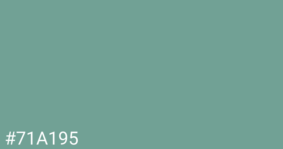 Hex color #71a195 graphic