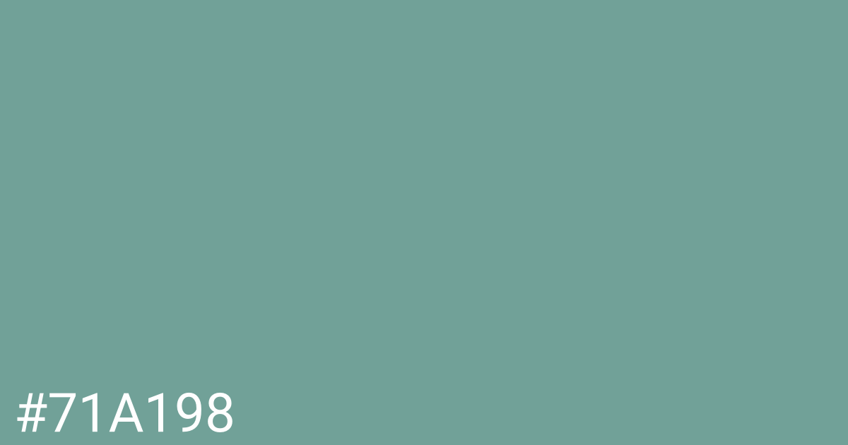 Hex color #71a198 graphic