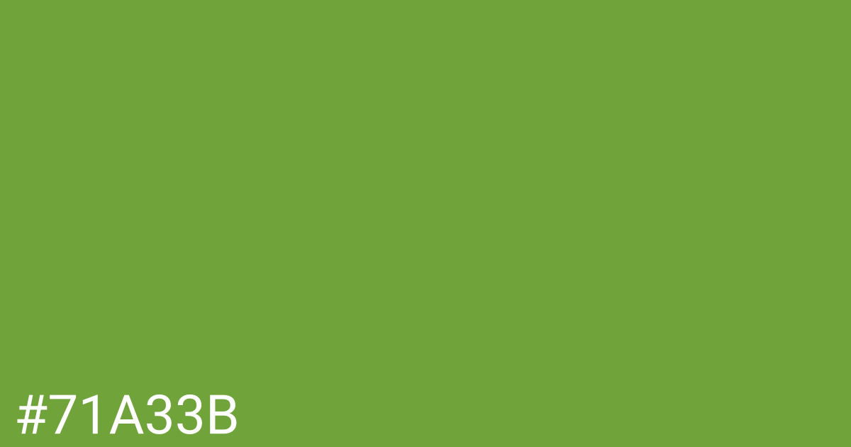 Hex color #71a33b graphic