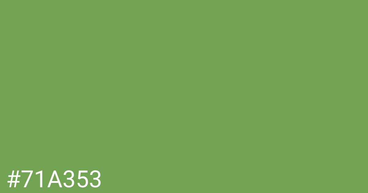 Hex color #71a353 graphic