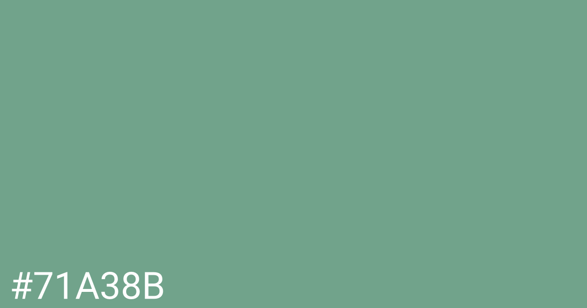 Hex color #71a38b graphic