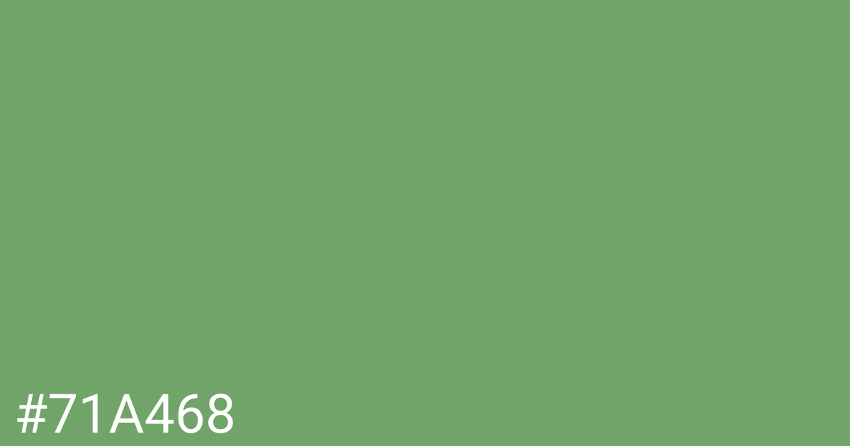 Hex color #71a468 graphic