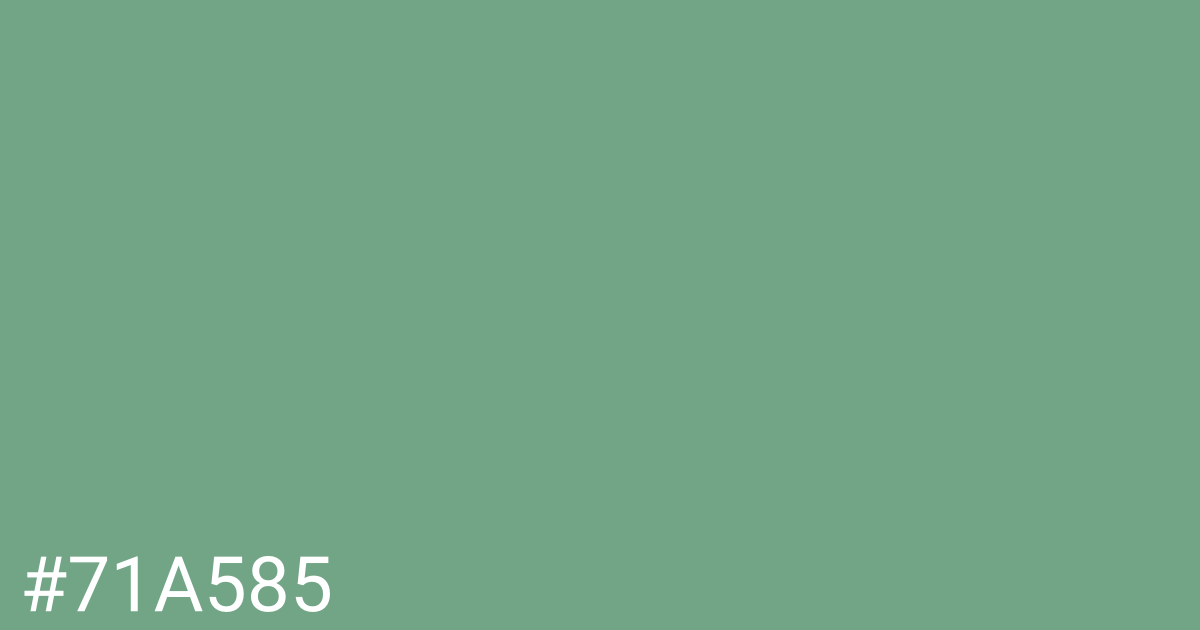 Hex color #71a585 graphic