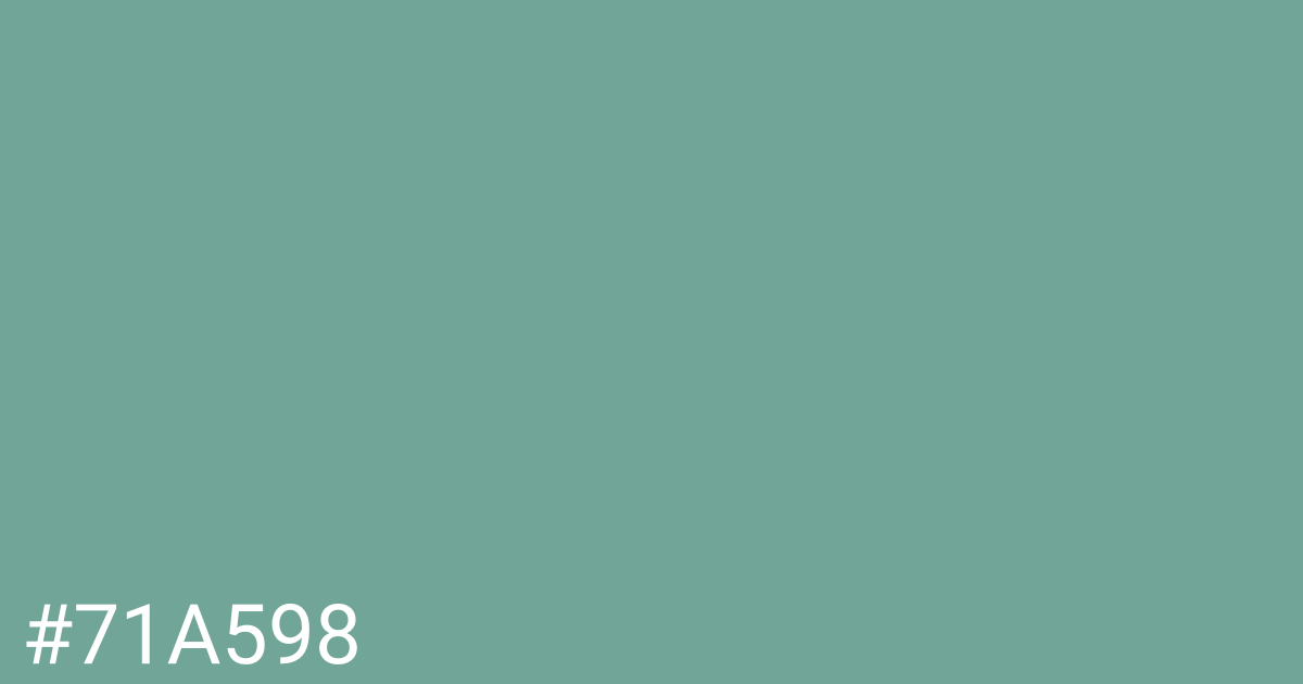 Hex color #71a598 graphic