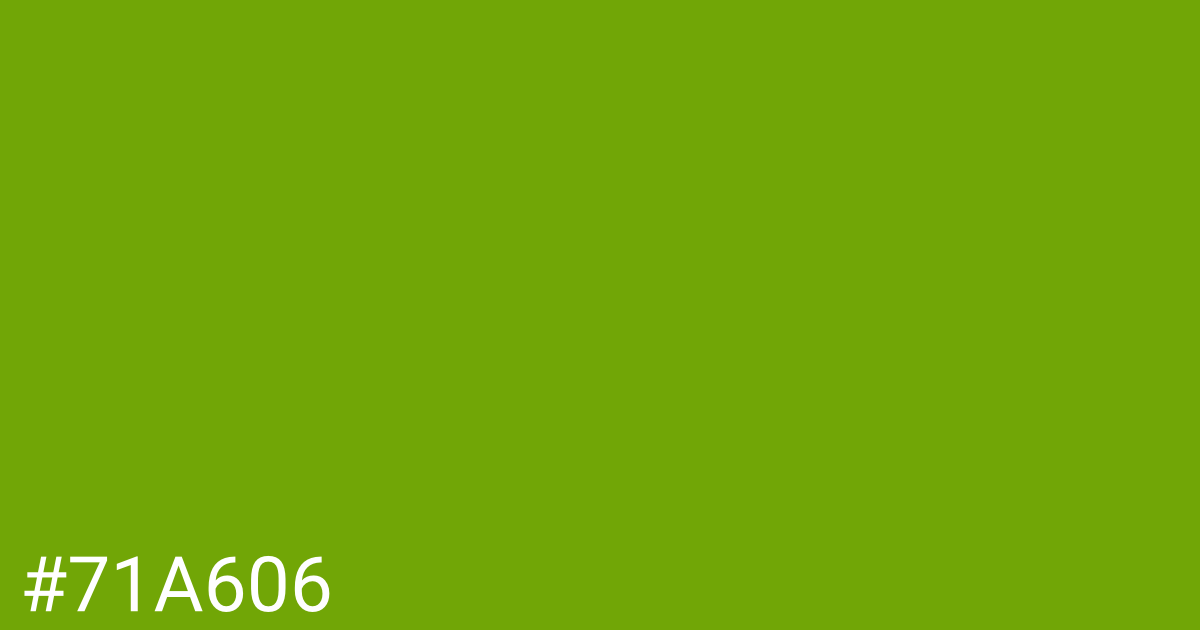 Hex color #71a606 graphic